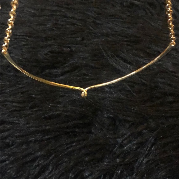 Express Gold Statement Necklace - Picture 3 of 3